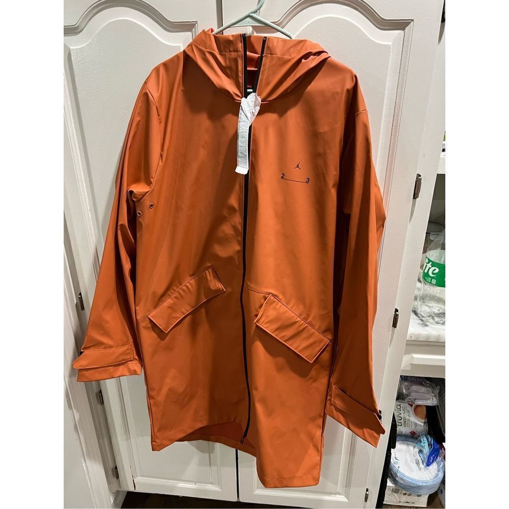 NWT Nike Jordan 23 Engineered Rain Trench Jacket Rust Oxide DV7699-872 Men's MED